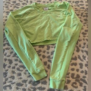 Gymshark Green Crewneck crop Top